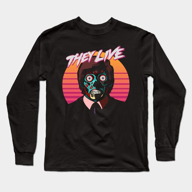 They Live! Obey, Consume, Buy, Sleep, No Thought and Watch TV. Long Sleeve T-Shirt by DaveLeonardo